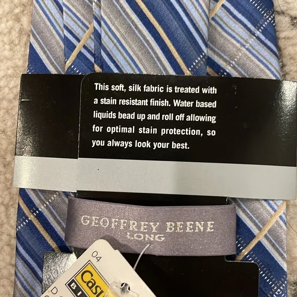 Geoffrey Beene Blue Striped Men's Tie